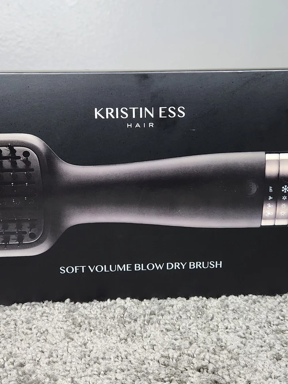 Kristin Ess Men’s Soft Volume Blow Dry Brush - Black